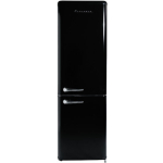 Ravanson Retro Fridge-Freezer 250lt H188.5xW54.5xD55cm Black LKK-250RB