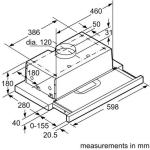 Bosch Sliding Vent Hood 60cm Inox - Image 7