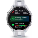 Garmin Forerunner 965 Titanium 47mm Waterproof Smartwatch with Heart Rate Monitor (Whitestone/Powder Grey) - Image 2