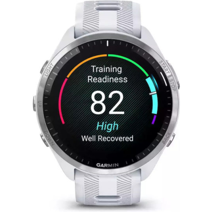 Garmin Forerunner 965 Titanium 47mm Waterproof Smartwatch with Heart Rate Monitor (Whitestone/Powder Grey)