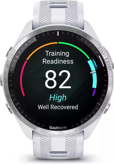 Garmin Forerunner 965 Titanium 47mm Waterproof Smartwatch with Heart Rate Monitor (Whitestone/Powder Grey) - Image 1