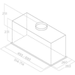 Elica Fold BL/A/72 Ventilation Mechanism 80cm Black - Image 4