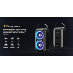 W-King T9-2 Bluetooth Speaker 80W with Battery Life up to 24 Hours Black - Image 3