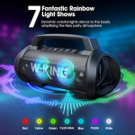 W-King D10 Bluetooth Speaker 60W with Battery Life up to 42 hours Black - Image 5