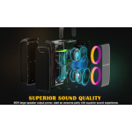 W-King T9-2 Bluetooth Speaker 80W with Battery Life up to 24 Hours Black - Image 5
