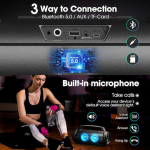 W-King D10 Bluetooth Speaker 60W with Battery Life up to 42 hours Black - Image 4