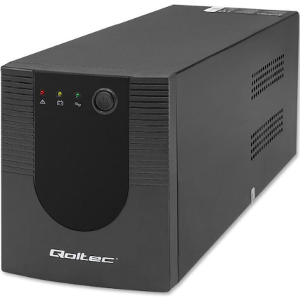 Qoltec FR UPS Line-Interactive 1500VA 900W With 4 Outlets