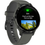Garmin Venu 3S Stainless Steel 41mm Waterproof Smartwatch with Heart Rate Monitor (Slate Stainless Steel Bezel with Pebble Gray Case and Silicone Band) - Image 3