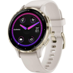 Garmin Venu 3S Stainless Steel 41mm Waterproof Smartwatch with Heart Rate Monitor (Soft Gold Stainless Steel Bezel with Ivory Case and Silicone Band) - Image 2