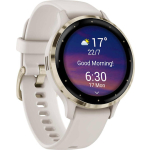Garmin Venu 3S Stainless Steel 41mm Waterproof Smartwatch with Heart Rate Monitor (Soft Gold Stainless Steel Bezel with Ivory Case and Silicone Band) - Image 3