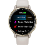 Garmin Venu 3S Stainless Steel 41mm Waterproof Smartwatch with Heart Rate Monitor (Soft Gold Stainless Steel Bezel with Ivory Case and Silicone Band) - Image 4