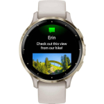 Garmin Venu 3S Stainless Steel 41mm Waterproof Smartwatch with Heart Rate Monitor (Soft Gold Stainless Steel Bezel with Ivory Case and Silicone Band) - Image 5