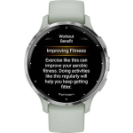 Garmin Venu 3S Stainless Steel 41mm Waterproof Smartwatch with Heart Rate Monitor (Silver Stainless Steel Bezel with Sage Gray Case and Silicone Band) - Image 5