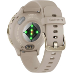 Garmin Venu 3S Stainless Steel 41mm Waterproof Smartwatch with Heart Rate Monitor (Soft Gold Stainless Steel Bezel with French Gray Case and Silicone Band) - Image 6