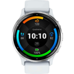 Garmin Venu 3 Stainless Steel 45mm Waterproof Smartwatch with Heart Rate Monitor (Silver Stainless Steel Bezel with Whitestone Case and Silicone Band) - Image 5