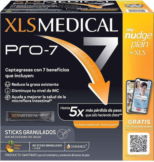 XLS Medical Pro 7 Supplement For Weight Loss 90 Sachets Pineapple - Image 1