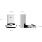 Ezviz RE5 Plus Robot Vacuum Cleaner with Laser Mapping and Suction Power 4000Pa White - Image 3