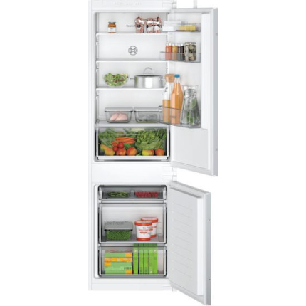 Bosch Built-in Fridge-Freezer 267lt H177.2xW54.1xD54.8cm White KIV86NSE0