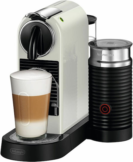 De'Longhi Citiz & Milk Pod Coffee Machine Nespresso Pressure 19bar with Milk Frother White - Image 1