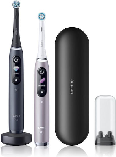 Oral-B iO Series 9 Electric Toothbrush with Pressure Sensor and Travel Case Black Onyx / Rose Quartz - Image 1
