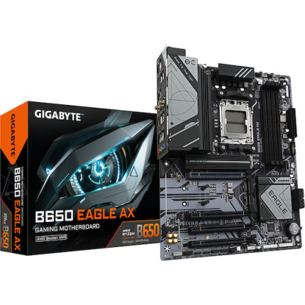 Gigabyte B650 Eagle AX Wi-Fi Motherboard ATX with AMD AM5 Socket