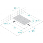Beko Domino With Frame Autonomous 28.8x51εκ. - Image 2