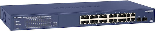 NetGear GS724TP-300EUS Managed L3 PoE Switch with 24 Gigabit (1Gbps) Ethernet Ports and 2 SFP Ports - Image 1