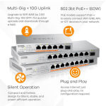 Zyxel XMG-105HP Unmanaged L2 PoE+ Switch with 5 Ethernet Ports - Image 3