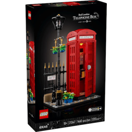 LEGO Ideas Red London Telephone Box for 18+ Years 1460 Pieces