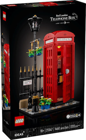 LEGO Ideas Red London Telephone Box for 18+ Years 1460 Pieces - Image 1