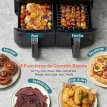 Cosori Dual Basket 8.5 Chef Edition Air Fryer with Double Detachable Bucket 8.5lt Black - Image 3