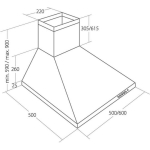 Akpo WK-4 Classic Eco Chimney Vent Hood 60cm Inox - Image 3