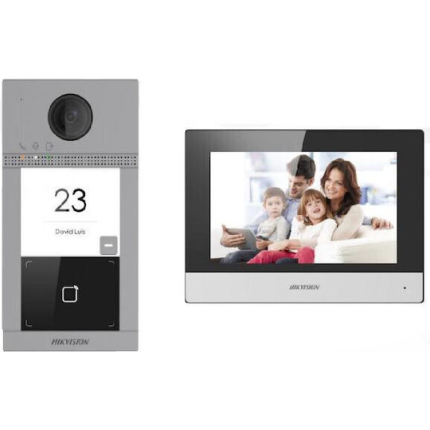 Hikvision Wi-Fi Video Intercom Set Silver