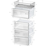 Bosch Fridge-Freezer 321lt Total NoFrost H186xW60xD66.5cm Inox KGN362IDF - Image 6