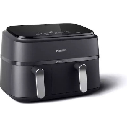 Philips 3000 Series Air Fryer with Double Detachable Bucket 9lt Black