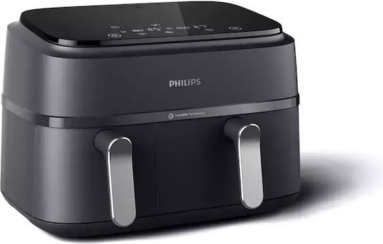 Philips 3000 Series Air Fryer with Double Detachable Bucket 9lt Black - Image 1