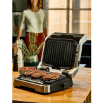 Tefal Optigrill 4-in-1 Tabletop Electric Grill Smooth and Ribbed Plate 2100W Inox with Lid and Adjustable Thermostat - Image 3