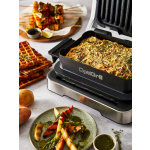 Tefal Optigrill 4-in-1 Tabletop Electric Grill Smooth and Ribbed Plate 2100W Inox with Lid and Adjustable Thermostat - Image 4