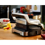 Tefal Optigrill 4-in-1 Tabletop Electric Grill Smooth and Ribbed Plate 2100W Inox with Lid and Adjustable Thermostat - Image 6