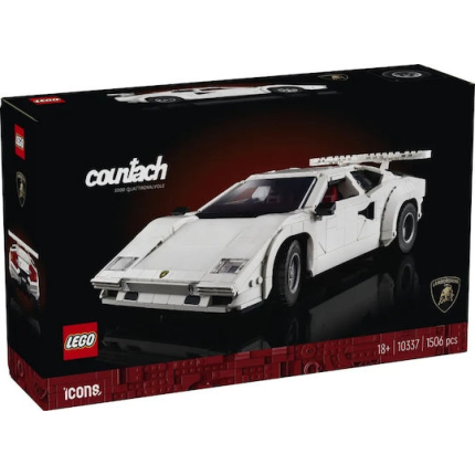 LEGO Icons Lamborghini Countach 5000 Quattrovalvole For 18+ Years 1506 Pieces