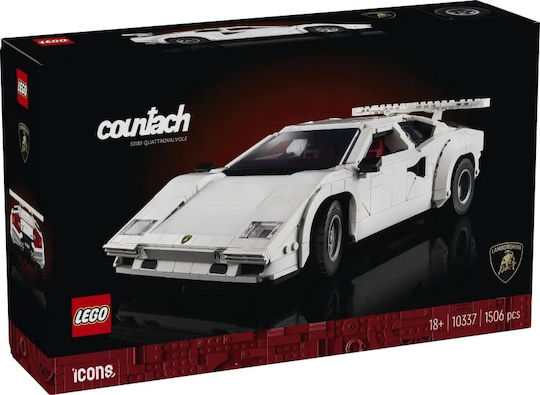 LEGO Icons Lamborghini Countach 5000 Quattrovalvole For 18+ Years 1506 Pieces - Image 1