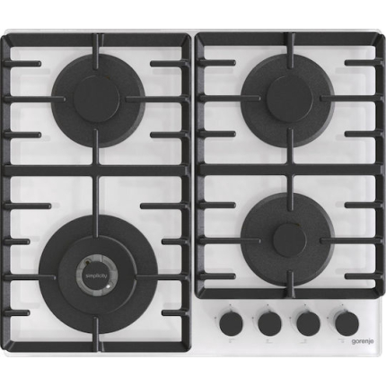 Gorenje Gas Cooktop Autonomous 60x52εκ. White