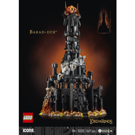 LEGO Icons Lord Of The Rings Barad-Dur for 18+ Years 5471 Pieces