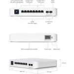 Ubiquiti Unifi Managed L2 PoE Switch with 8 Gigabit (1Gbps) Ethernet Ports and 8 SFP Ports - Image 4
