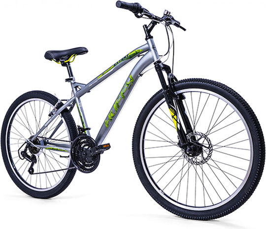 Huffy Extent 26" Silver Mountain Bike with 18 Speeds - Image 1