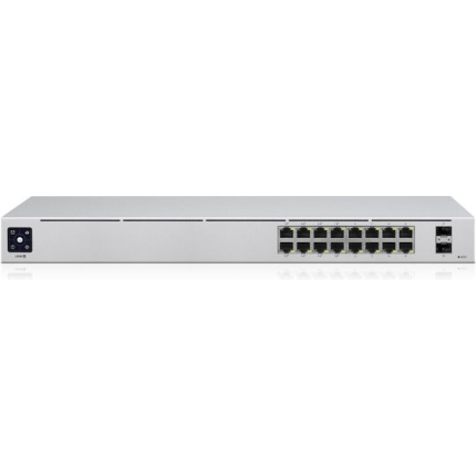Ubiquiti USW-16-PoE Managed L2 PoE+ Switch with 16 Gigabit (1Gbps) Ethernet Ports and 2 SFP Ports