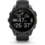 Garmin Fenix 8 Titanium 47mm Waterproof Smartwatch with Heart Rate Monitor (Sapphire, Carbon Grey Dlc Titanium With Black/pebble Grey Silicone Band) - Image 4