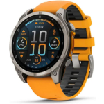 Garmin Fenix 8 Titanium 47mm Waterproof Smartwatch with Heart Rate Monitor (Sapphire, Titanium With Spark Orange/Graphite Silicone Band) - Image 3