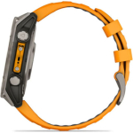 Garmin Fenix 8 Titanium 47mm Waterproof Smartwatch with Heart Rate Monitor (Sapphire, Titanium With Spark Orange/Graphite Silicone Band) - Image 4