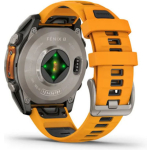 Garmin Fenix 8 Titanium 47mm Waterproof Smartwatch with Heart Rate Monitor (Sapphire, Titanium With Spark Orange/Graphite Silicone Band) - Image 5